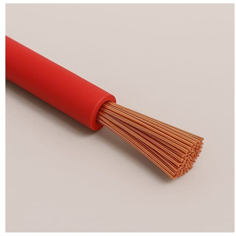 Câble Voiture FLRY-B 6 Mm² Rouge - 10 Mètres - Résistant à L'huile, Carburant, Températures -40°C à +105°C - Fabriqué En Allemagne