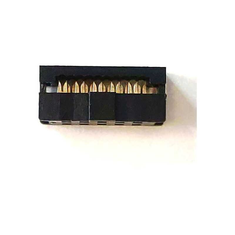 Connecteur IDC Femelle 16 Voies - Pas 2,00 Mm - Marque Amtek - Neuf Sous Blister