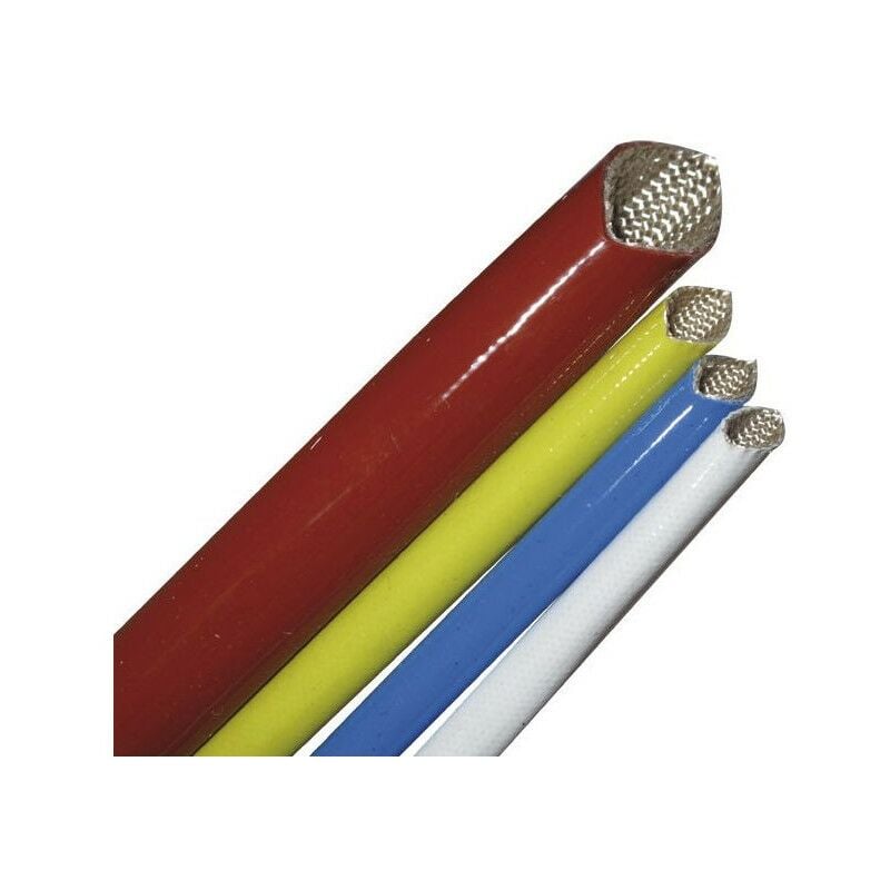 Gaine Tressée 10mm HellermannTyton en PVC, cuivre étamé, 10m