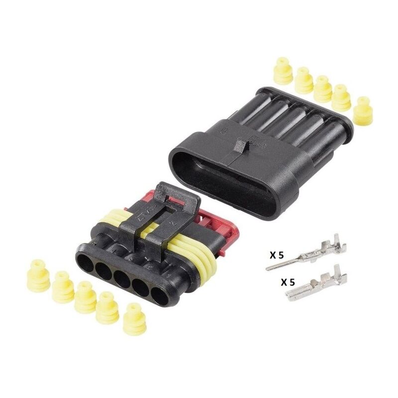 Connecteur Superseal TE Connectivity - Femelle 3 Voies - Réf 282105-1 - Neuf