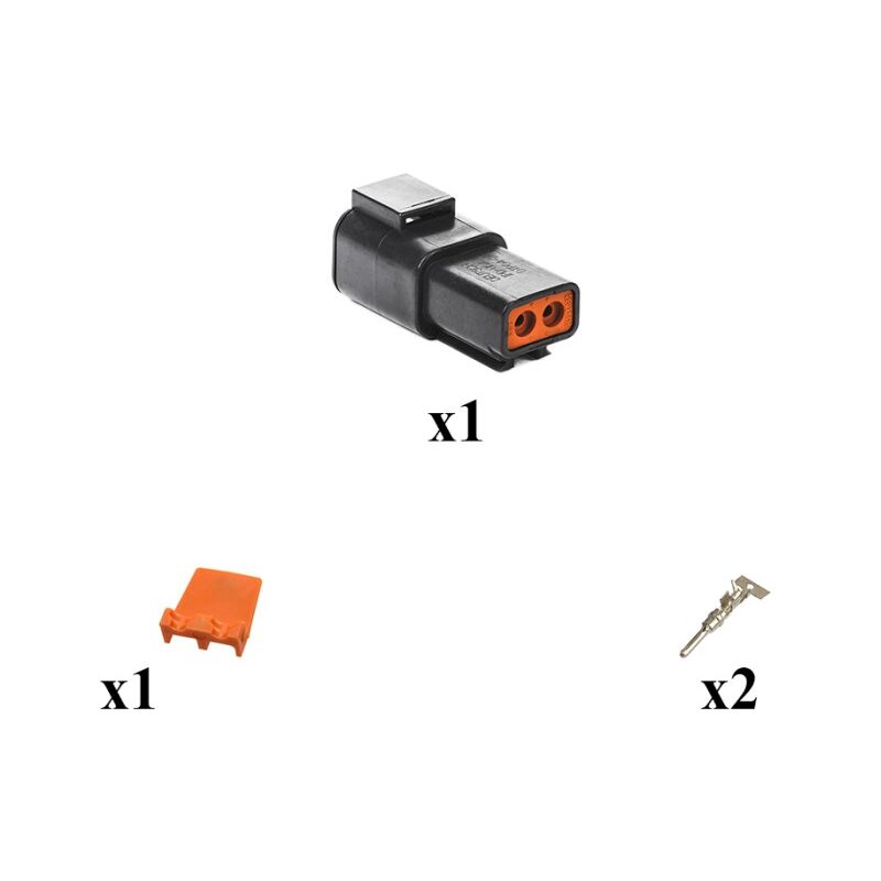 Kit Connecteur DTP series Femelle 2 Voies E004