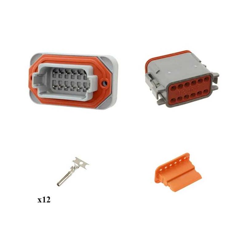 Connecteur New Generation Truck Femelle 12 Voies Bleu - TE Connectivity 282990-3