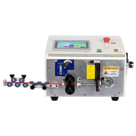 Machine automatique pour couper, dénuder et plier les câbles unipolaires rigides unipolaires (0.1 - 6 mmq) (1/3)