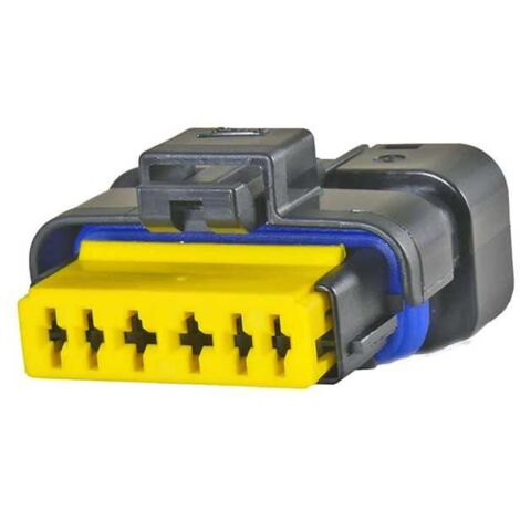 Connecteur Sicma Miniseal mâle 6 Voies noir