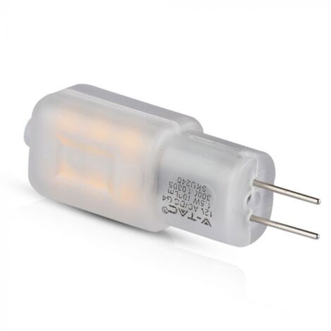 Ampoule spot LED à puce SMD Samsung V-TAC PRO VT-201 1,5W T12 G4 12V blanc chaud 3000K - SKU 240 (1/5)