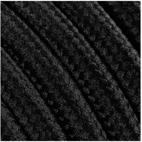 Câble PVC 3G1,50 H05VV-F recouvert de tissu tissé noir