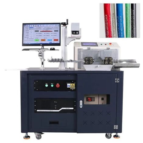 Machine automatique pour couper et dénuder les câbles unipolaires (1 - 16 mm2) avec marquage laser intégré (1/5)