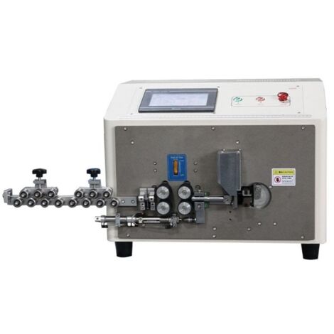 Machine automatique pour couper, dénuder et plier les câbles unipolaires rigides unipolaires (1 - 25 mmq) (1/2)