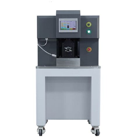Machine électronique pour le sertissage hexagonal de cosses nues 4 - 120 mmq avec banc d'appui (1/3)