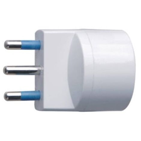 Adaptateur secteur 16 A 2P+T avec prise Schuko + adaptateur secteur 10 A 2P+T blanc (1/2)