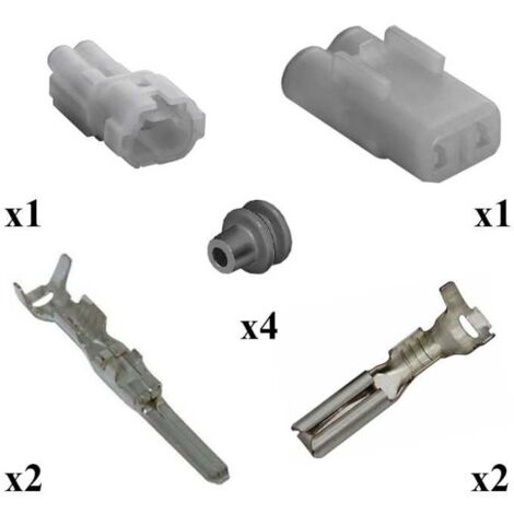 Kit Connecteur HM Sealed Mâle Femelle 2 Voies Type A (1/5)