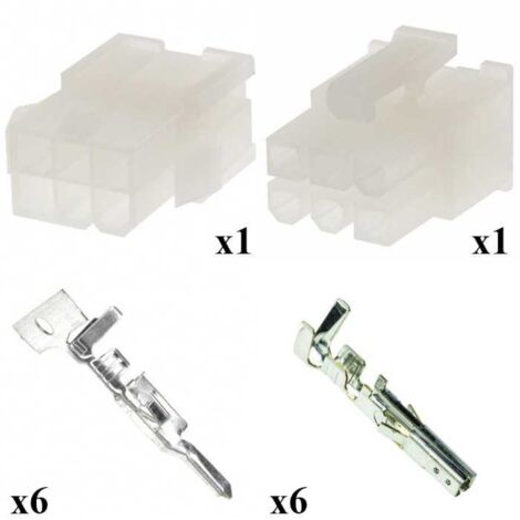 Kit Connecteur Mini Fit Mâle Femelle 3x2 Voies