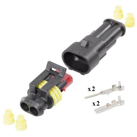 Kit Connecteur SuperSeal Mâle Femelle 2 Voies