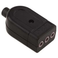 Prise Italien 2P+T 10A P11 Noir