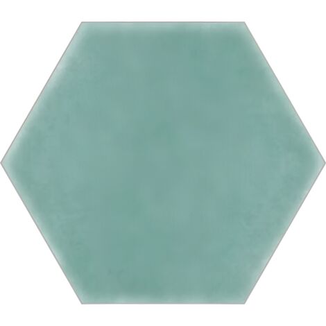 Carrelage hexagonal Nordic vert aqua 15x17 cm