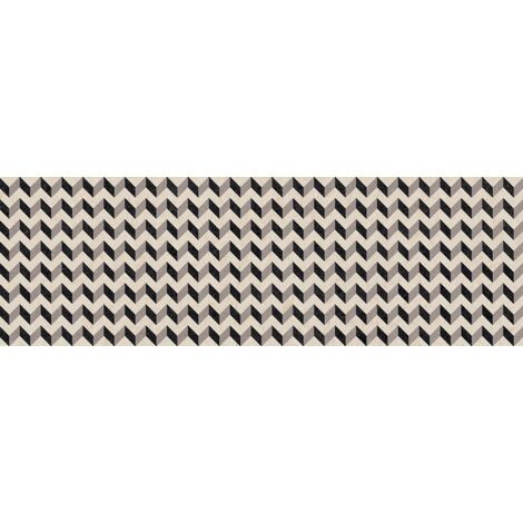 Carrelage Imitation Pierre Crema blanc motif 32x99 cm