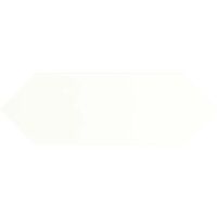 Carrelage hexagonal Plato blanc Brillant 10x30 cm