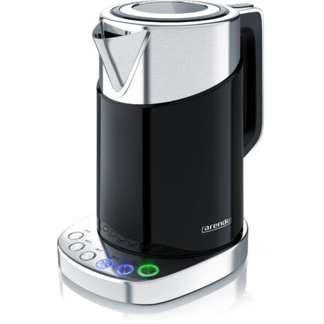 Arendo Wasserkocher 1,7 l, 3000 W, Edelstahl, Schnellkoch Funktion, Temperatureinstellung 70° C - 100° C (1/5)