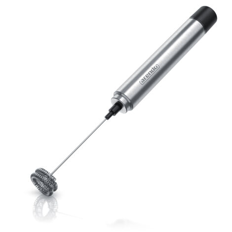 Arendo Stab Milchaufschäumer mit Einzel- und Dualquirl Handmilchaufschäumer mit Spezialspirale