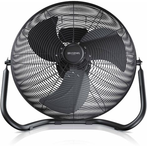 Brandson Windmaschine 48W, Ventilator, Bodenventilator Retro Design, Tischventilator, Standventilator 30cm, hoher Luftdurchsatz, stufenlos neigbar