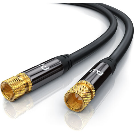Primewire SAT-Kabel, Koax, F-Stecker, Premium HDTV SAT Koaxialkabel, 4fach Schirmung, 135dB, 75 Ohm - 20 m