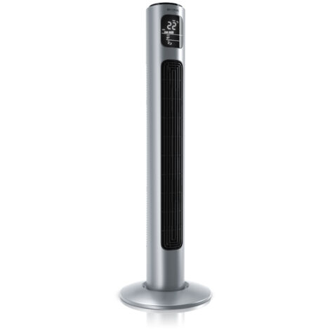 Brandson 96 cm Turmventilator mit Fernbedienung, 3 Geschwindigkeiten, mobiler Lüfter leise, Standventilator mit Oszilation, Ventilator mit GS