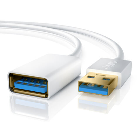 Primewire USB 3.0 Verlängerungs / Erweiterungs Kabel USB 3.0 TypA Buchse zu USB 3.0 TypA Stecker (1/3)