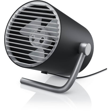 CSL - USB Ventilator mini - Tischventilator klein - Schreibtischventilator sehr leise - Desk Fan - 2 Geschwindigkeiten - per Touch regelbar