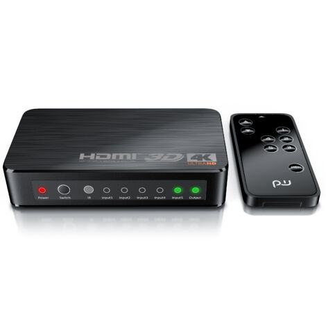 Primewire Ultra HD 4k 5-Port HDMI Umschalter inkl. Fernbedienung 5x HDMI IN / 1x HDMI OUT (1/5)