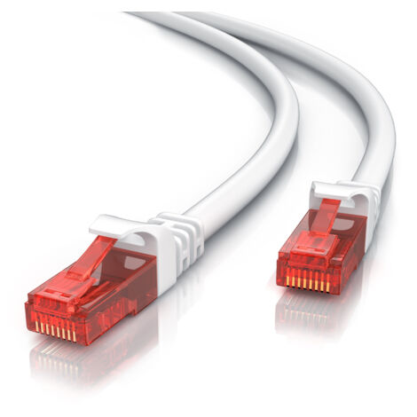 CSL Cat 6 Gigabit Ethernet LAN Kabel - mehrfach geschirmt - UTP Gigabit - 1000 Mbit/s - Patchkabel - Netzwerkkabel - 30m