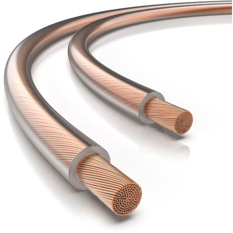 Primewire Lautsprecherkabel - OFC - 2 x 2,5 mm² Boxenkabel - Polaritätskennzeichnung - 15m