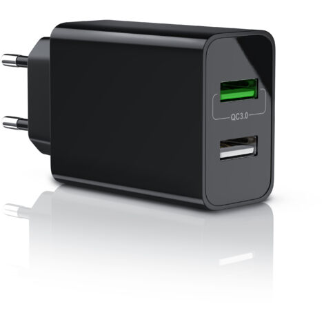 Aplic USB-Ladegerät 3000 mA, 2-Port, 30W, Quick Charge 3.0 (QC 3.0) Schnelladefunktion (1/5)