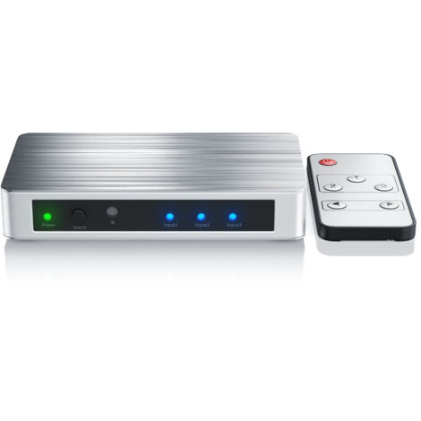 Primewire 3-Port 4k UHD HDMI Switch mit Fernbedienung & Netzteil 3x HDMI IN / 1x HDMI OUT (1/5)
