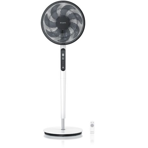 Brandson - DC Standventilator energiesparend ECO - Fernbedieung - Brushless Silent Motor -sehr leise - Oszilation 60° 90° 120° - Ventilator Timer