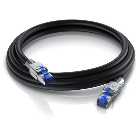 Patchkabel Cat.7 LAN Kabel RJ45 Cat.6a Stecker schwarz günstig online kaufen