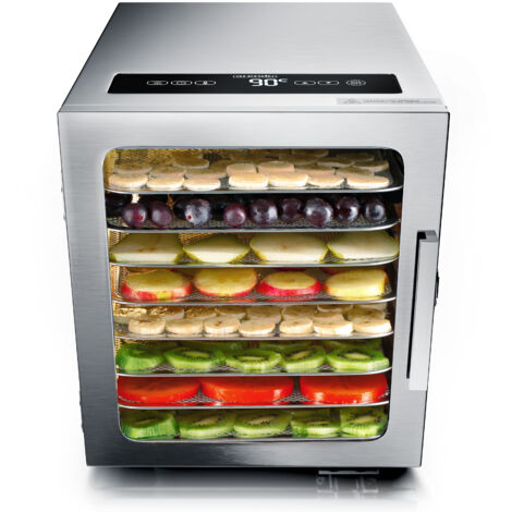 Arendo Edelstahl Dörrautomat mit Temperaturregler - Timer bis zu 24 h - Dehydrator - Dörrgerät (1/5)