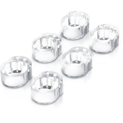 BEARWARE Türklinkenpuffer 6er Set - Türgriffpuffer, Türstopper, Stoßfänger 25 x 32 mm (1/5)