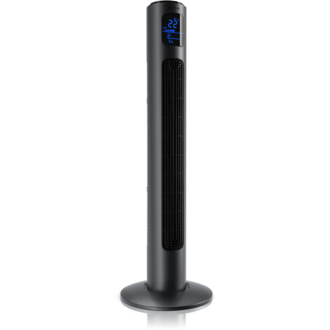 Brandson Turmventilator mit Fernbedienung 96 cm, Säulenventilator leise, Standventilator mit Oszilation 60°, 3 Geschwindigkeiten 4 Lüftungsmodi Timer