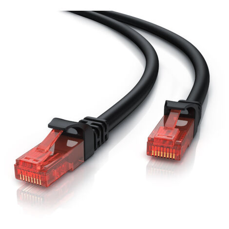 CSL Cat 6 Gigabit Ethernet LAN Kabel - mehrfach geschirmt - UTP Gigabit - 1000 Mbit/s - Patchkabel - Netzwerkkabel - 30m (1/5)