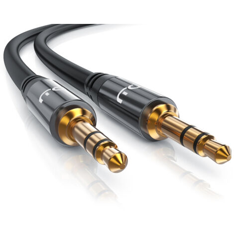 Primewire AUX zu 3,5-mm-Klinke Audio-Kabel, HiFi Klinkenkabel für Audiogeräte Premium Series - 1,5m