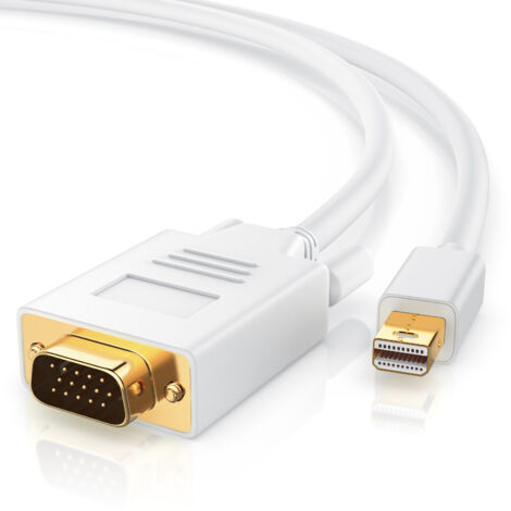 CSL Mini Displayport zu VGA Audio- & Video Kabel, miniDP Monitor Adapter / Thunderbolt 1 & 2 kompatibel - 5m (1/5)