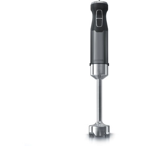 Arendo Edelstahl Stabmixer in grau Handmixer - Pürierstab - stufenlose Regelung