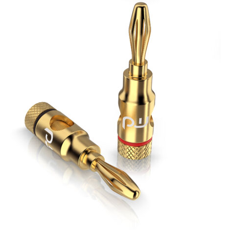 Primewire Audioadapter Bananenstecker für Kabel bis 6,8mm² - für Lautsprecherkabel, Verstärker (1/5)