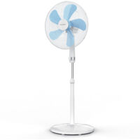 Brandson Standventilator 50W, Standlüfter 40 cm, Ventilator höhenverstellbar, Neigungswinkel 30° verstellbar, hoher Luftdurchsatz