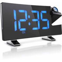 Brandson Projektionswecker, Projektions Radio Wecker digital - Dimmer - Snooze - 15 Radiospeicher