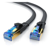 Primewire Flachbandpatchkabel CAT 8 - Gigabit Ethernet LAN Kabel - 40 Gbit/s - S/FTP PIMF Schirmung - Netzwerkkabel - 0,25m