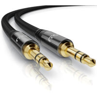 Primewire Klinkenkabel 3,5 mm AUX - Audiokabel mit Nylonmantel - 3m