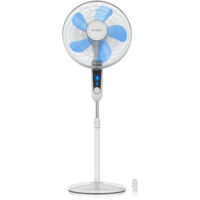 Brandson Standventilator Silent mit Fernbedienung und Display, mobiler Lüfter, Oszillation 80°, 60 Watt, Ventilator leise, Höhe verstellbar