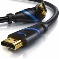 Primewire 8K Premium HDMI Ultra High Speed Kabel 2.1 90° gewinkelt, 7680 x 4320 @ 120 Hz mit DSC - 0,5m