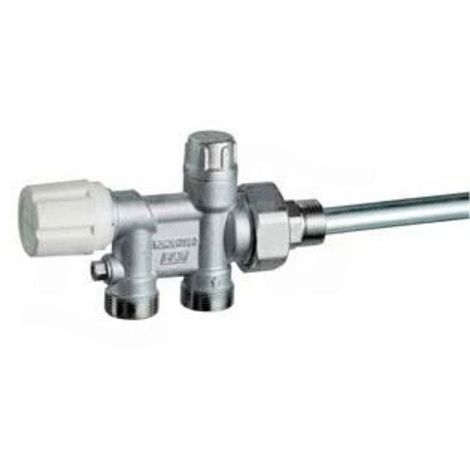 FAR 1438 Valvola Mono-Bitubo Termostatizzabile Cromata Ø1/2" Rame - 1438 12